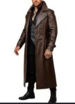 Men's Handmade Brown Leather Assassin Coat: Gothic Steampunk Duster