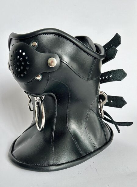 Real Leather Steampunk Neck Corset Collar - Gothic Mask