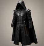Leather Assassin Armor Cloak – Gothic Medieval Costume