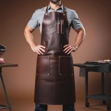 Full Grain Leather Apron – Butcher, Chef, Barber, Blacksmith